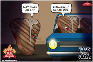 Read more about the article “Steak Out”, Braai Humour – #FridayFunny