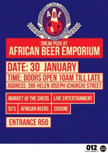 African Beer Emporium Sneak Peek Invite