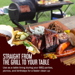 Straight from the grill to your table using Bryco Butcher Paper