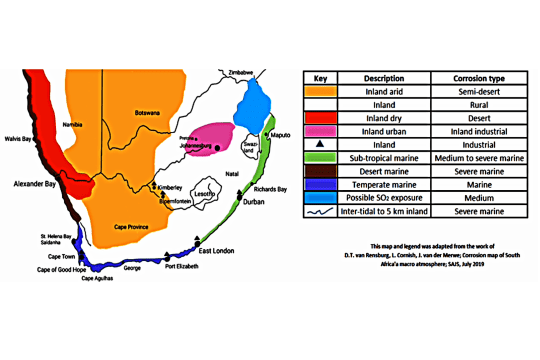 Stainless Steel Grades Choice - Map South Africa