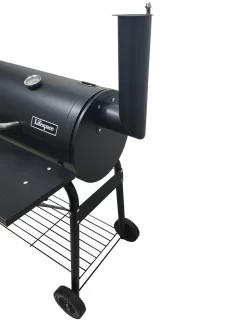 lifespace offset barrel-smoker & braai - chimney angle