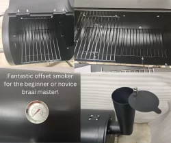 Lifespace offset barrel-smoker & braai - close up