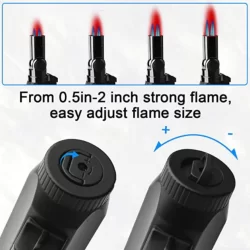 Lifespace torch jet flame braai or cigar lighter: adjustable flame