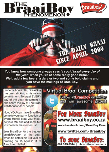 Beers Boobs and BraaiBoy event flyer