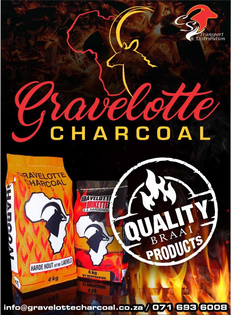 Gravelotte Charcoal flyer with contact info