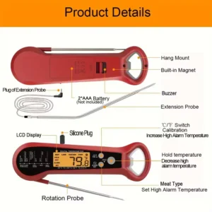 ThermoLove Dual Probes Food Thermometer Product Details
